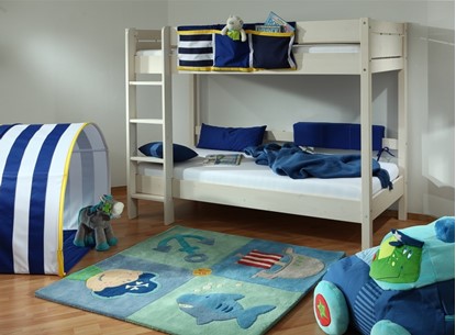 Dětská patrová postel Keyly v bílém provedení Gazel