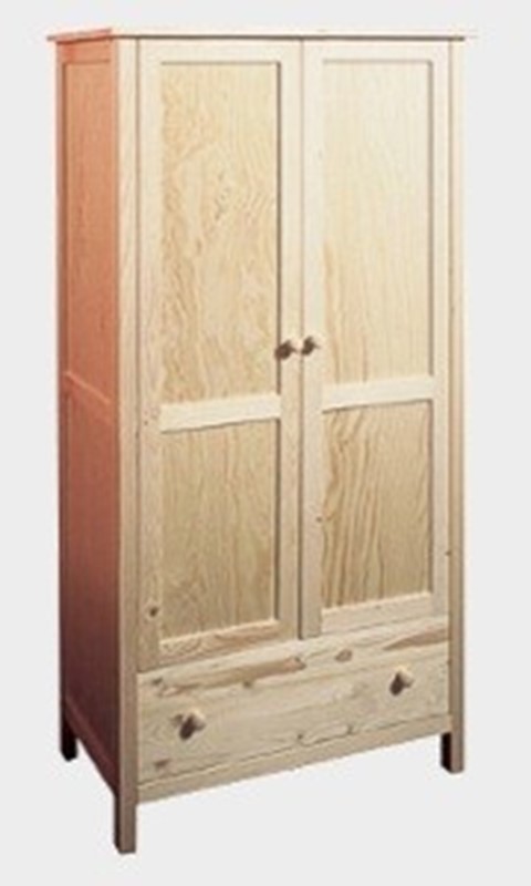 Dřevěná šatní skříň Gazel