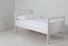 Vysoká postel, postel pro seniory v bílém provedení Gazel