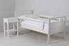 Vysoká postel, postel pro seniory v bílém provedení Gazel